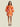 PRE-ORDER | Dress Liza Fleur Puff Orange