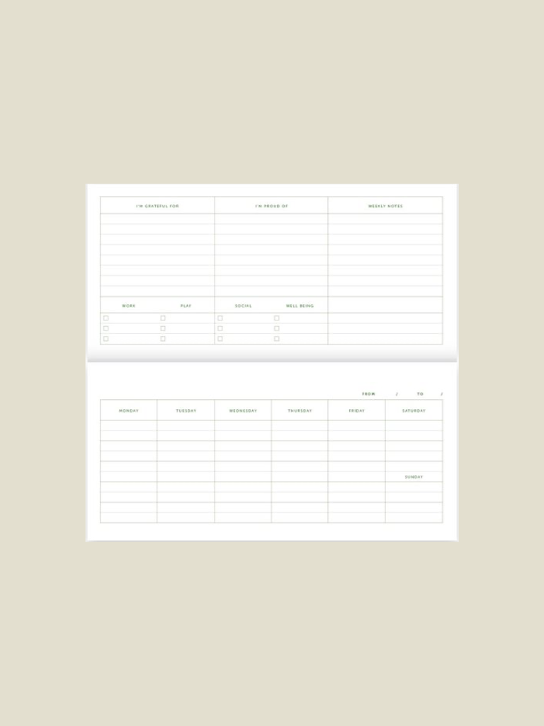 Fabrique Deskplanner Stripes