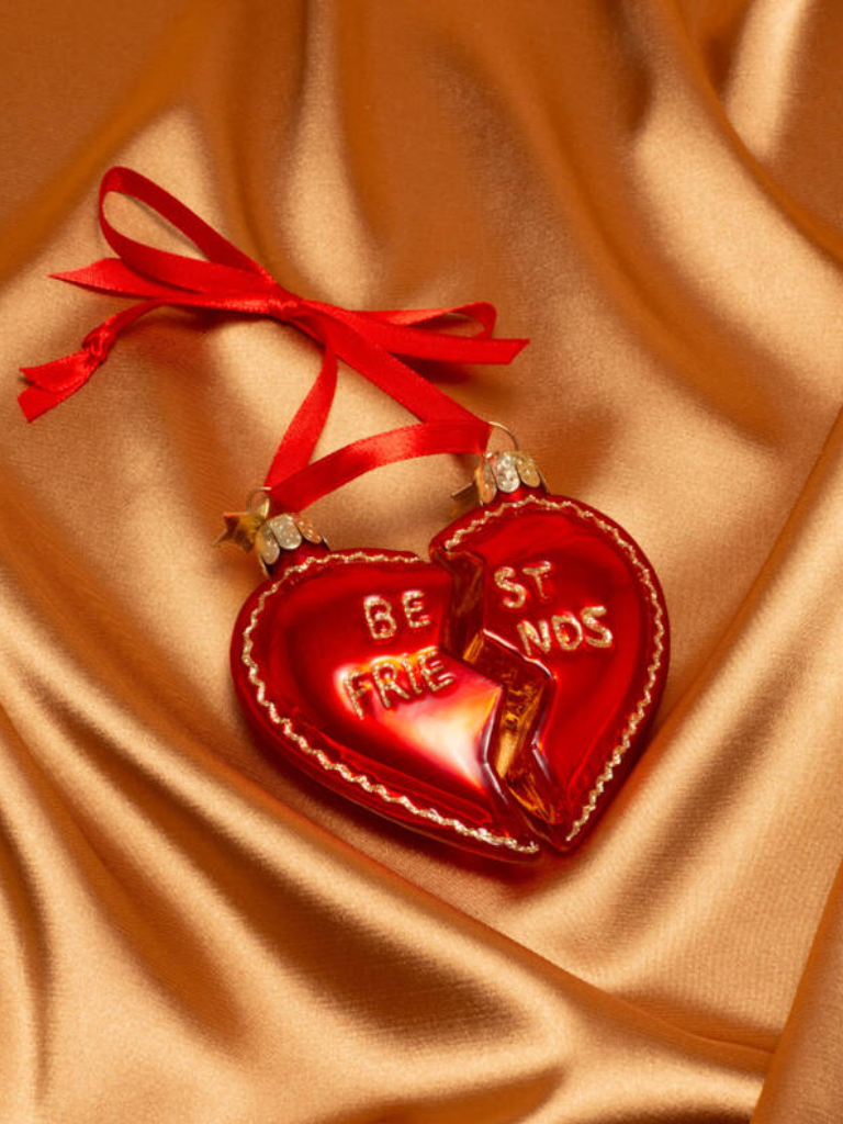 Ornament Set of Best Friends Heart