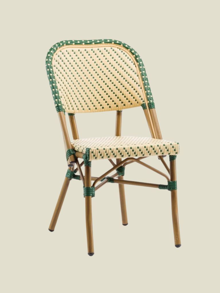 Bistro Chair Soufflot Green Beige