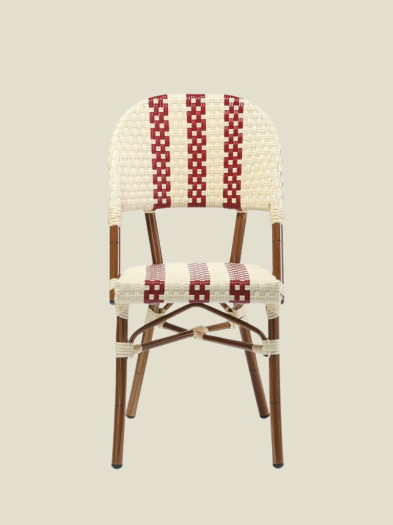 Bistro Chair Gaite Red Creme
