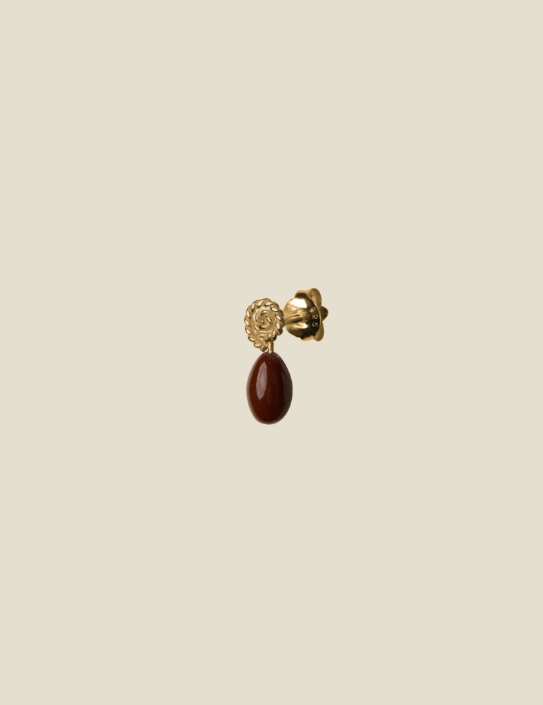 Earring Resin Bead Gold