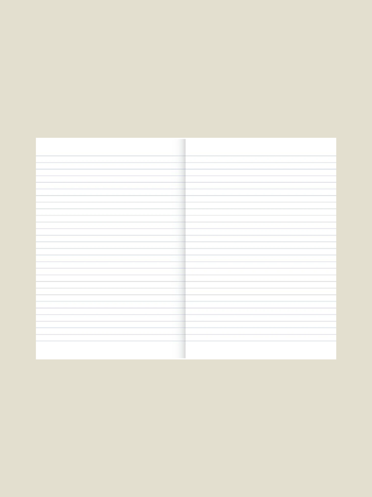 Notebook Stripes Green Ecru