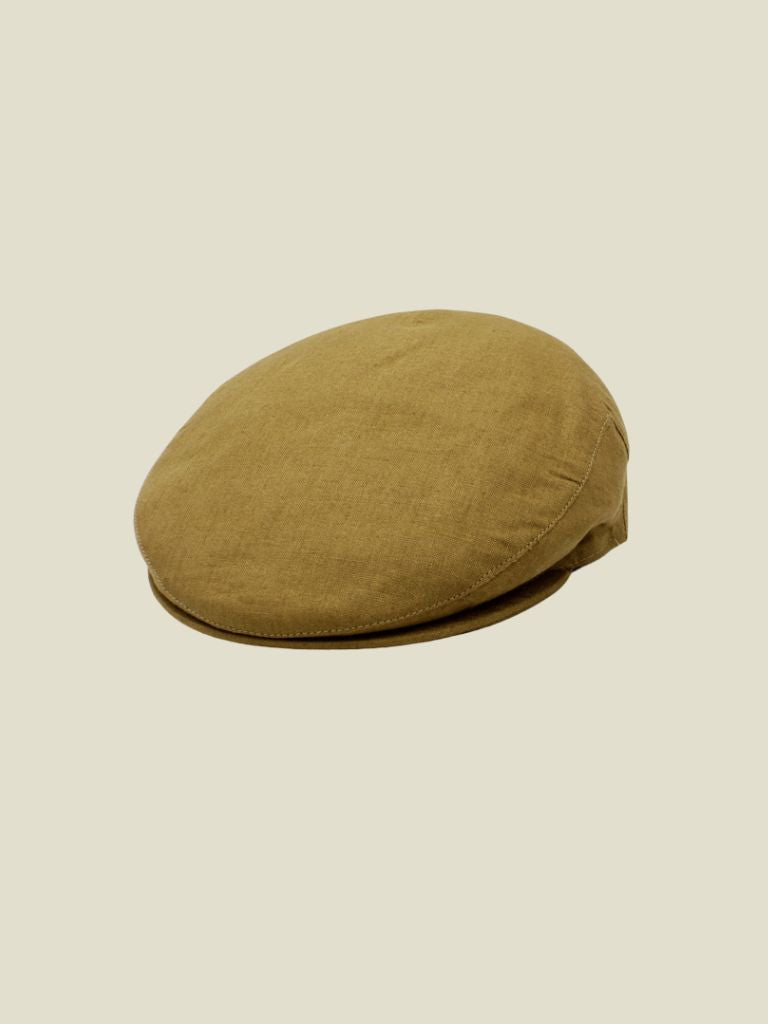 Flat Cap Linen Beige