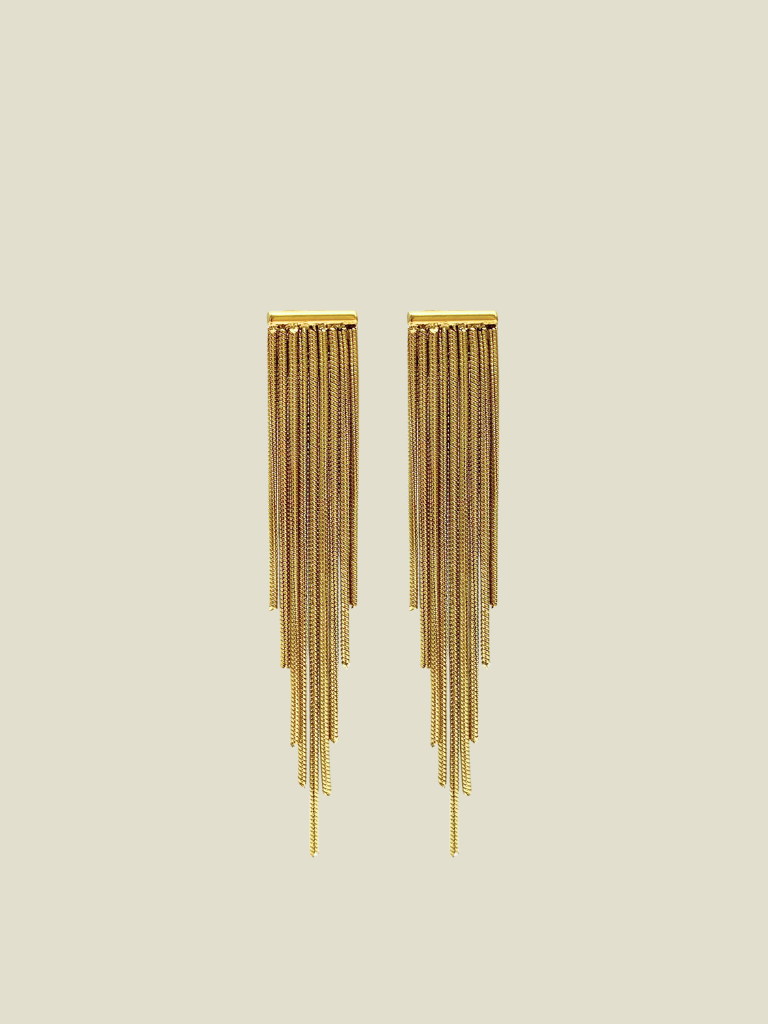 Funky Earrings (Set) Bar Wires Gold