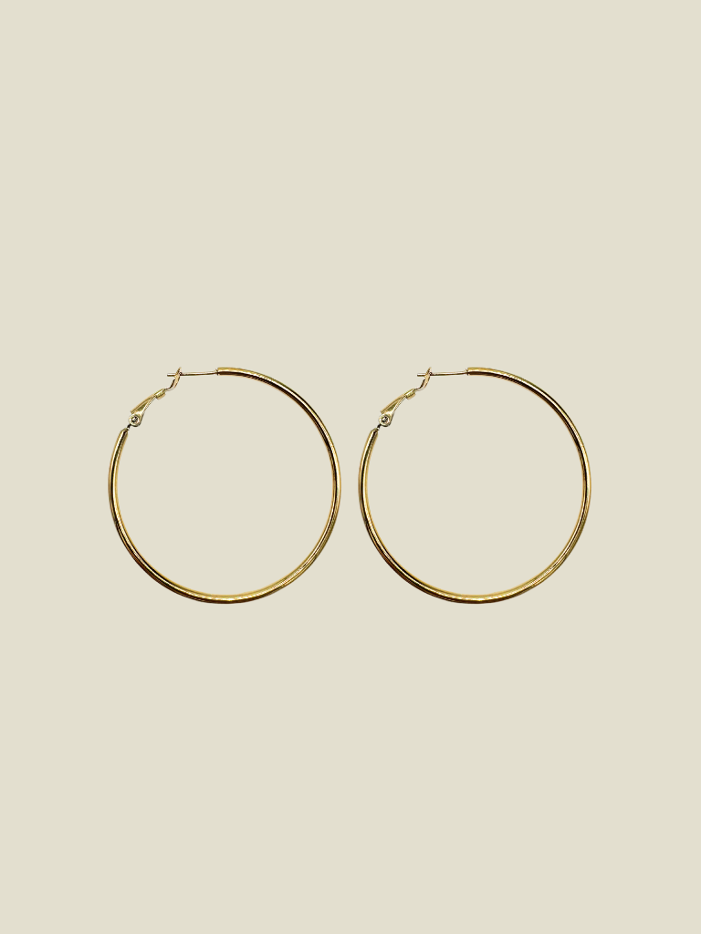 Funky Earrings (Set) Basic Hoops Gold 5