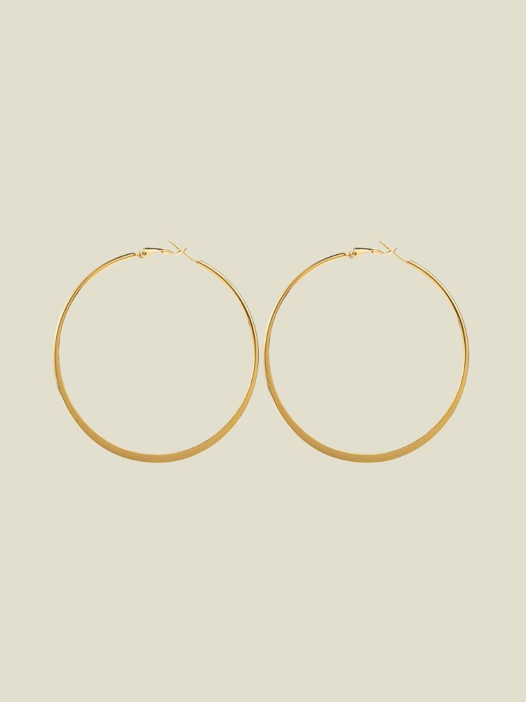 Funky Earrings (Set) Big Hoops Gold