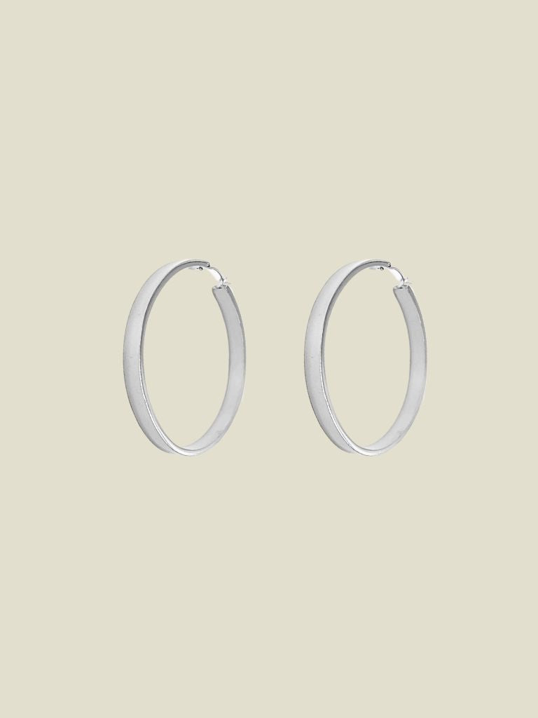 Funky Earrings (Set) Eline Hoops Silver