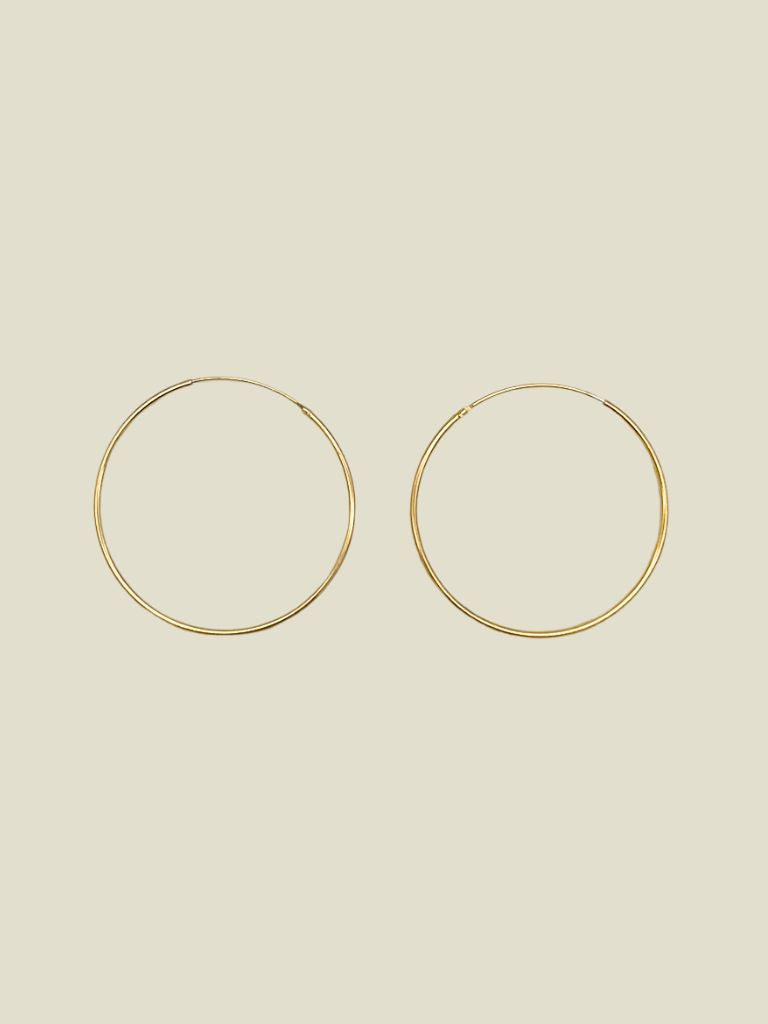 Funky Earrings (Set) Gold Hoops