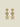 Funky Earrings (Set) 3 Golden Flowers