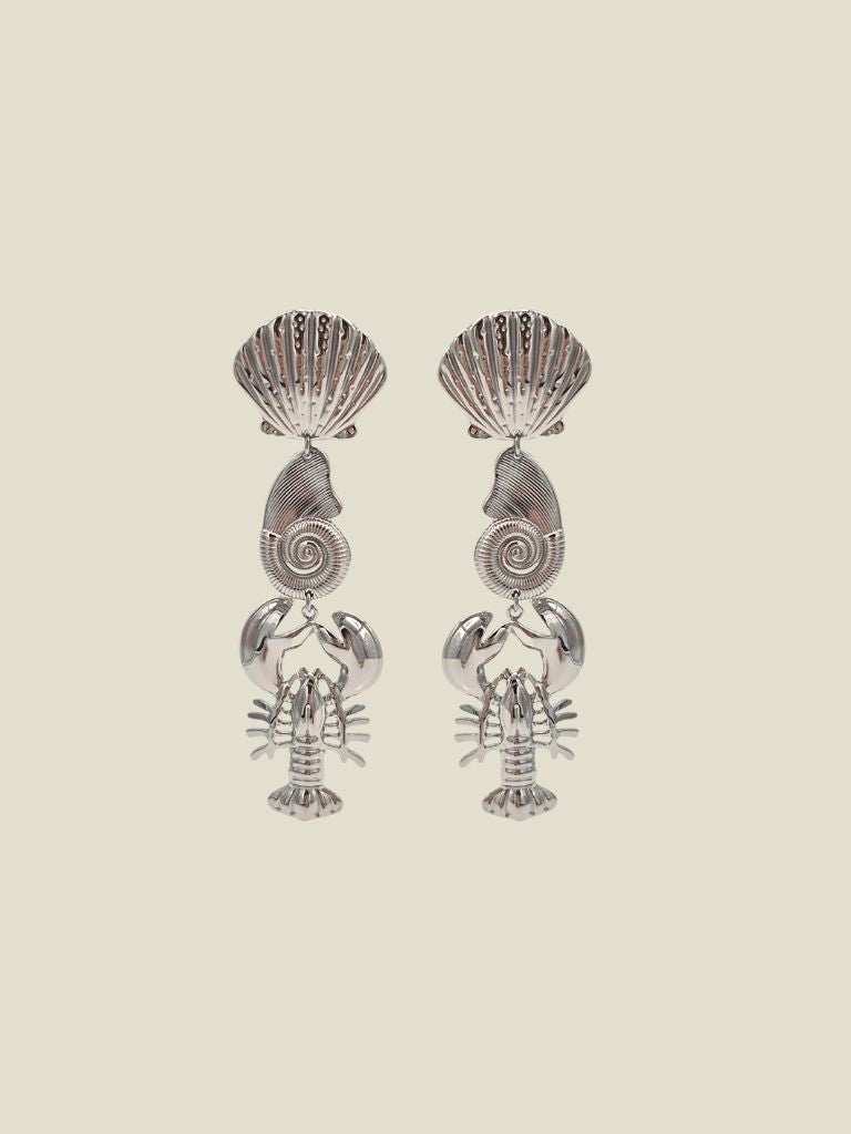 Funky Earrings (Set) Lobster Silver