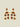 Funky Earrings (Set) Nature Stones Marron