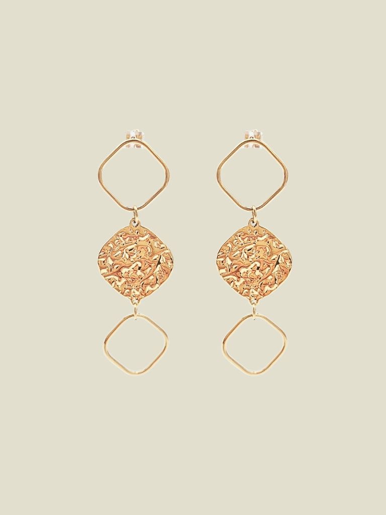 Funky Earrings (Set) Open Structure Squares