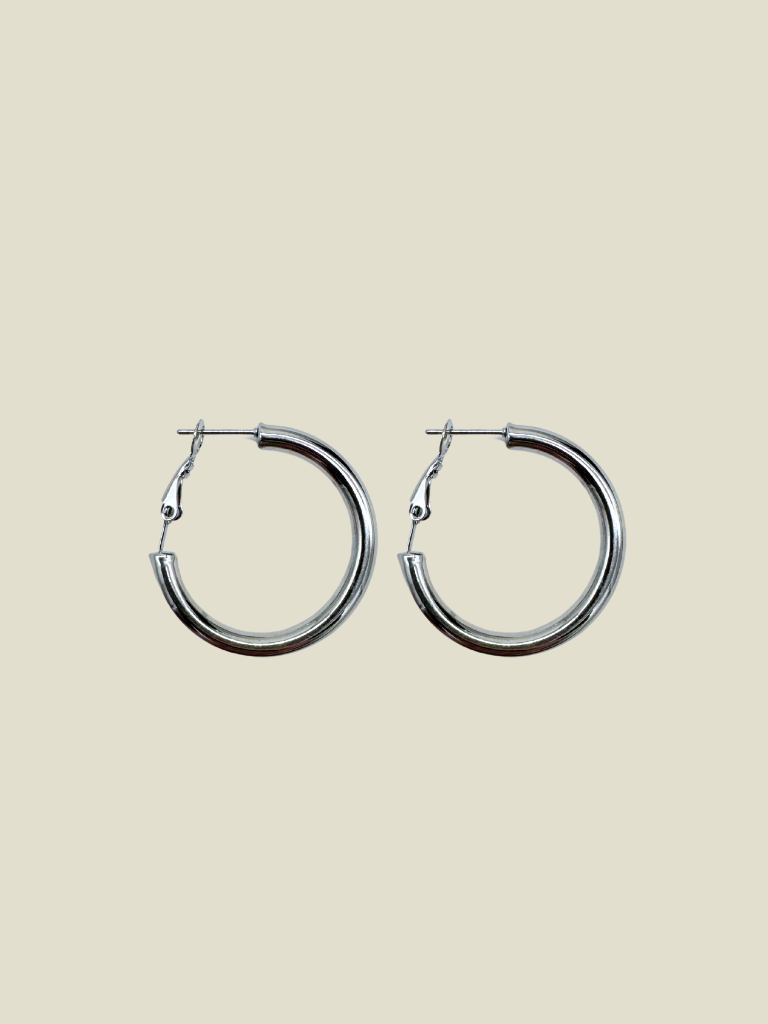 Funky Earrings (Set) S Hoops Silver Small
