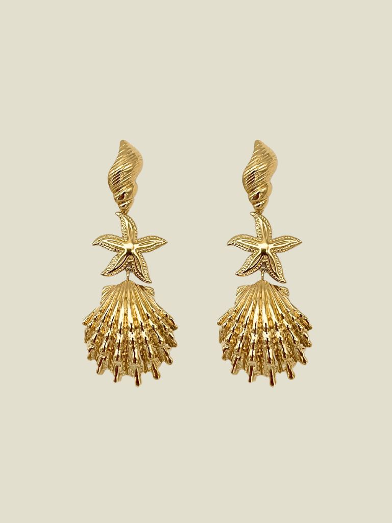 Funky Earrings (Set) Seaside Gold