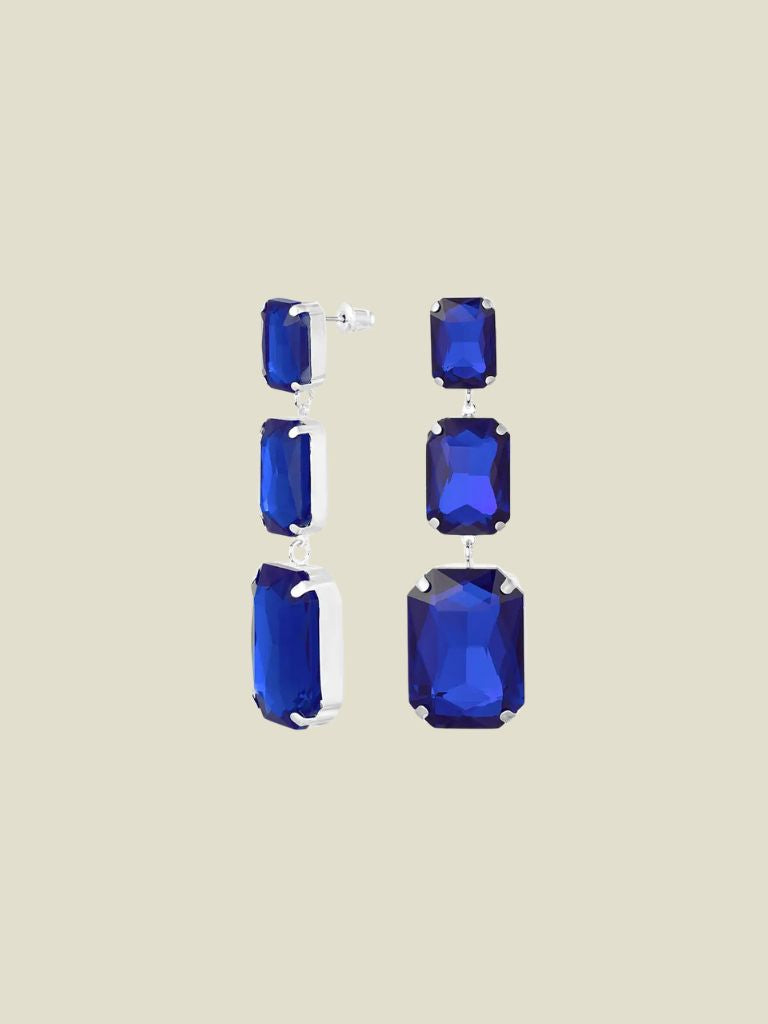 Funky Earrings (Set) Shine Bright Blue