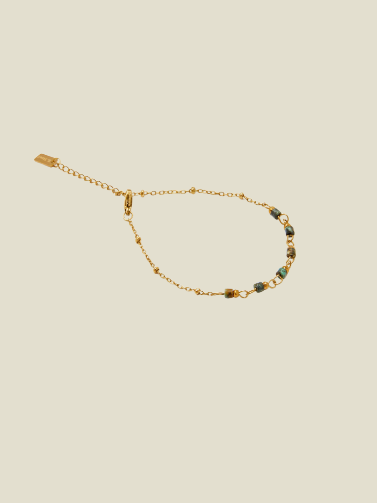 Bracelet Turquoise Africaine Gold