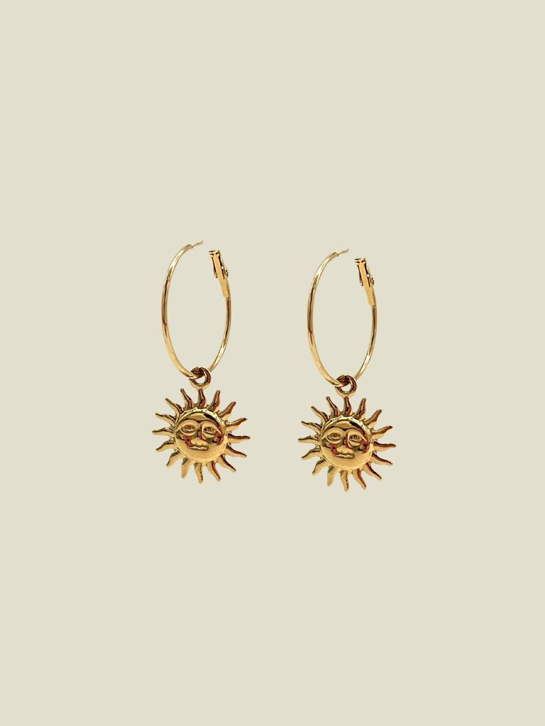 Funky Earrings (Set) Sunny Hoops Gold