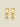 Funky Earrings (Set) Three Spiral Circles Gold