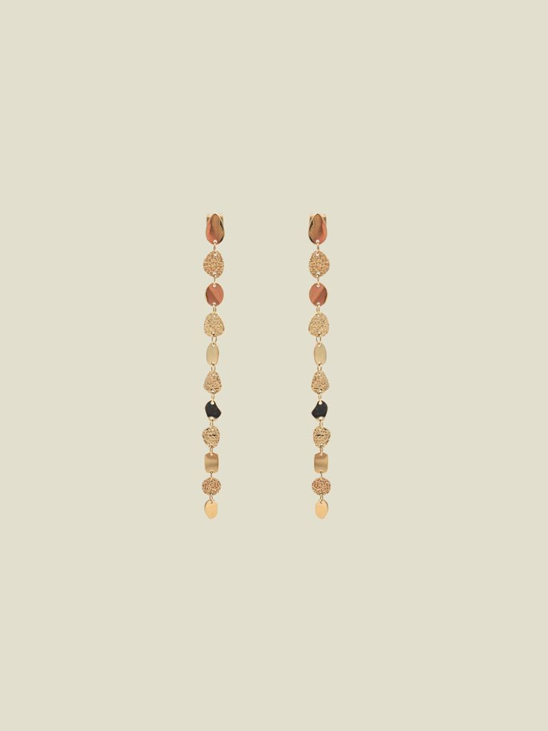 Funky Earrings (Set) Tiny Long Shapes Gold