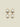 Funky Earrings (set) Two Pearls Gold