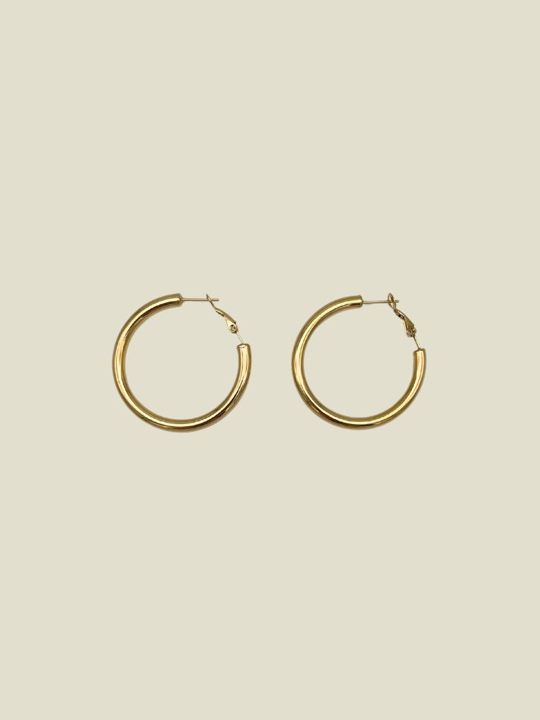 Funky Earrings (Set) Small Hoops Gold