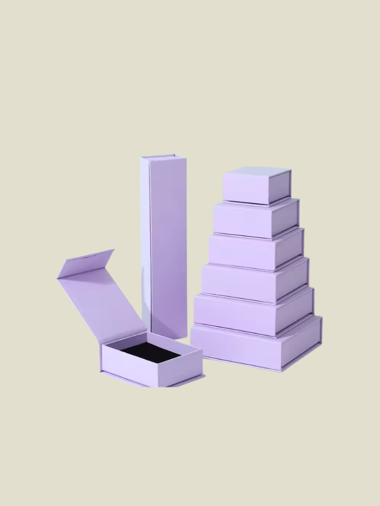 Jewelry Gift Box Magnetic Lilac