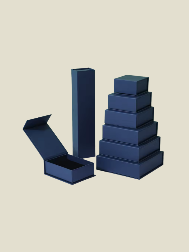 Jewelry Gift Box Magnetic Navy