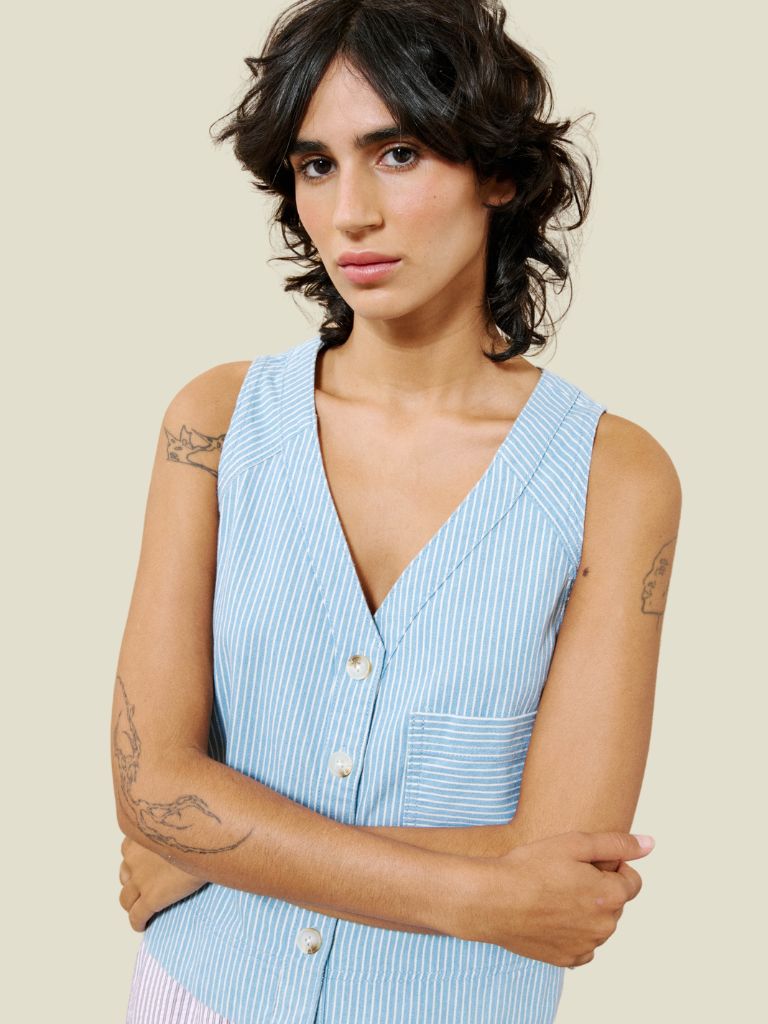 Gilet Colza Bleu Clair