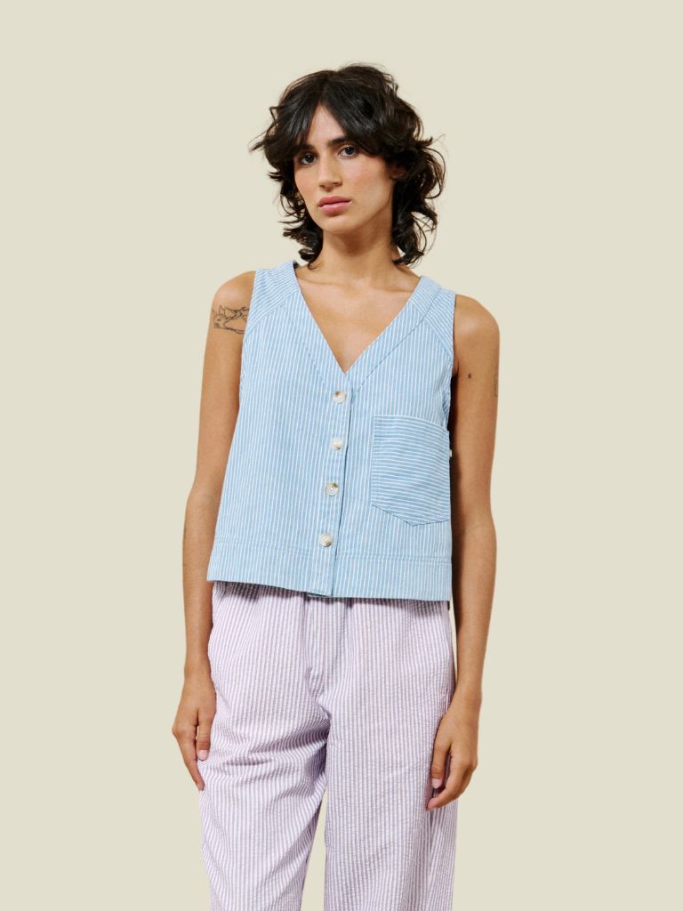 Gilet Colza Bleu Clair