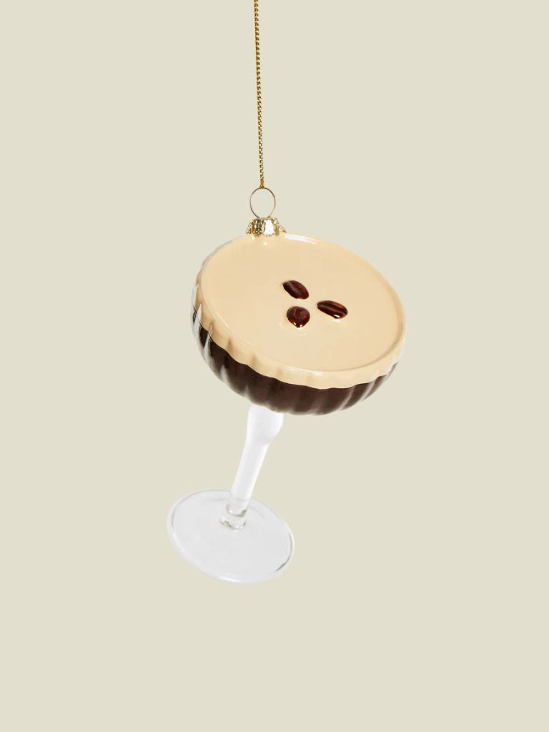 Glass Ornament Espresso Martini