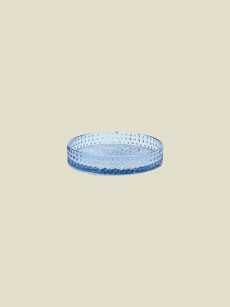 Glass Tray Blue