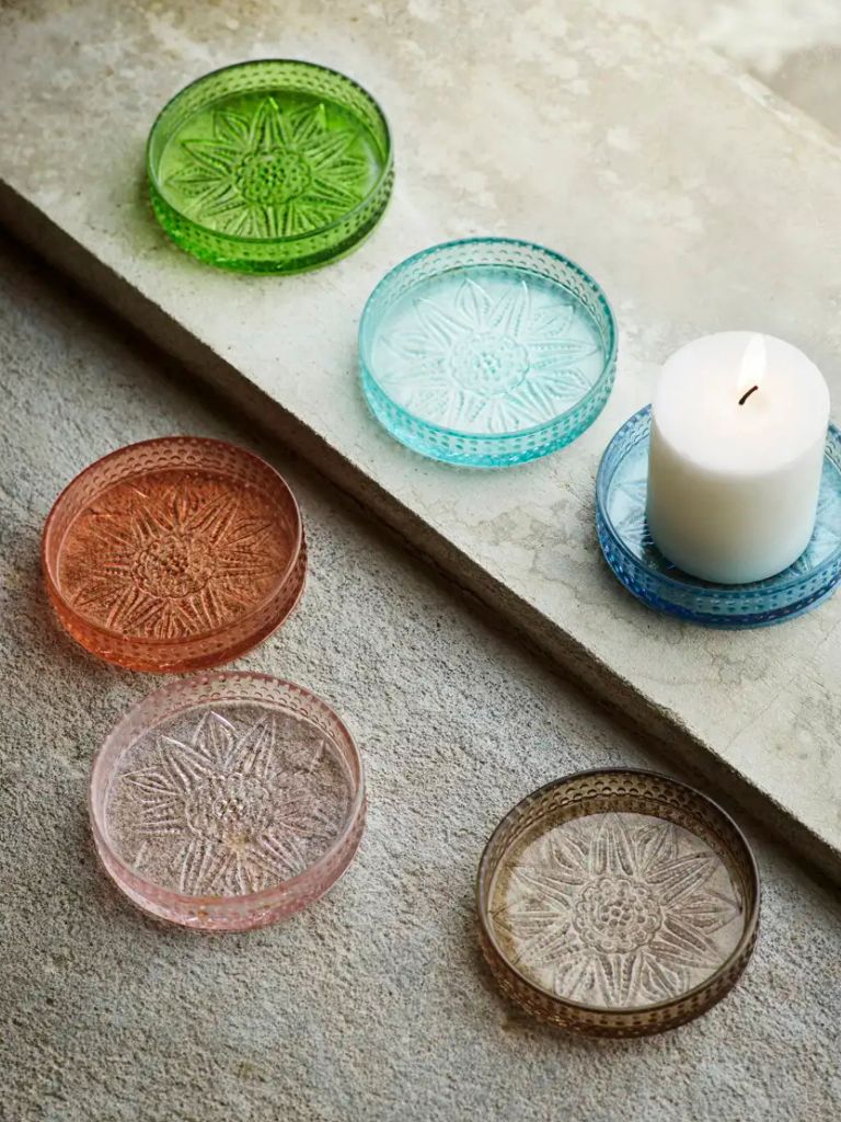 Glass Tray Turquoise