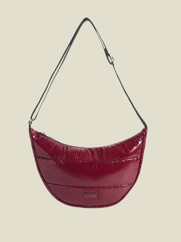 Crossbody Bag Burgundy Glossy