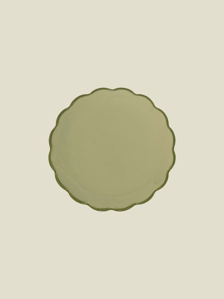 Goodmorning Plate Sculpted Pale Green