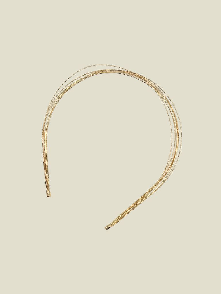 Hair Band Double Threads Gold