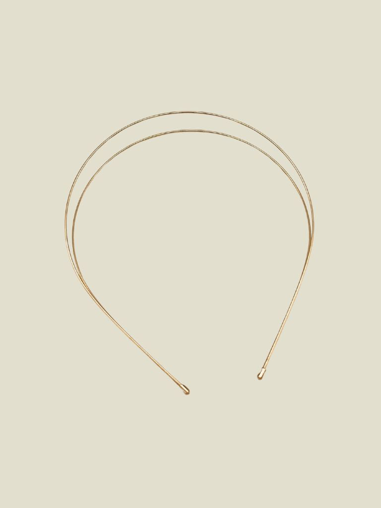 Hair Band Thin Lines Gold