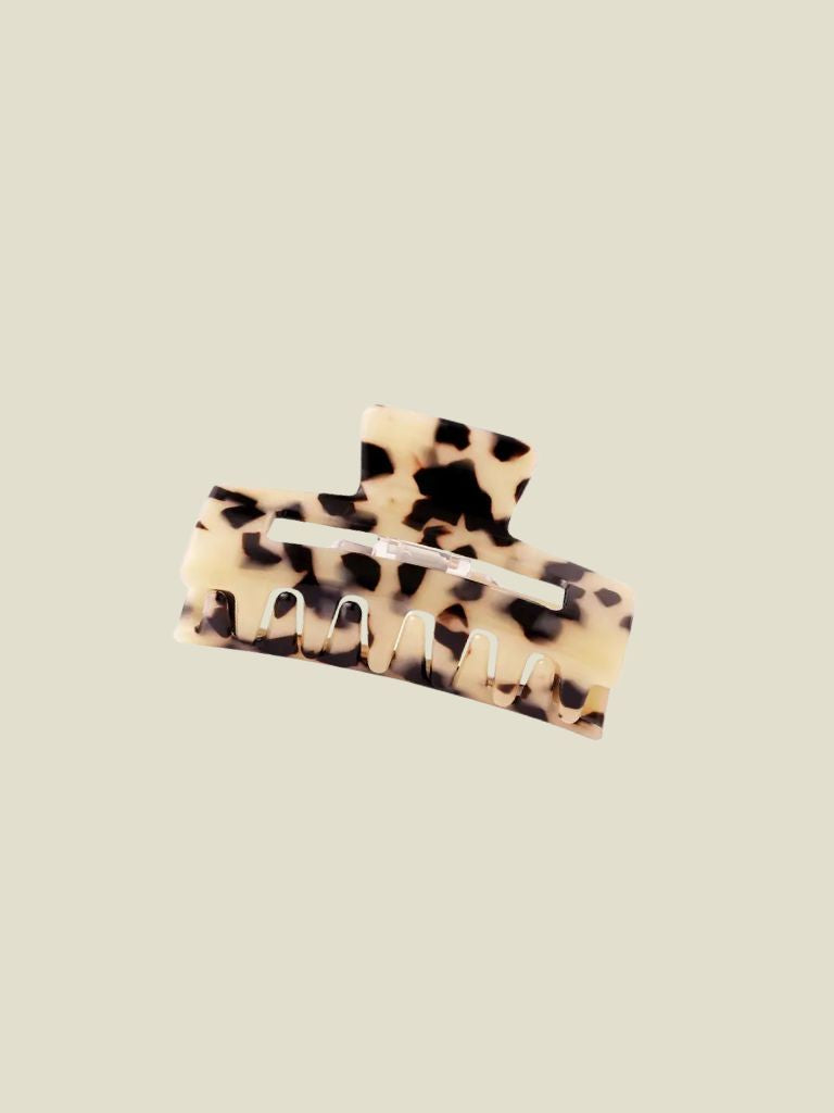 Hair Clip Beige Tortoise