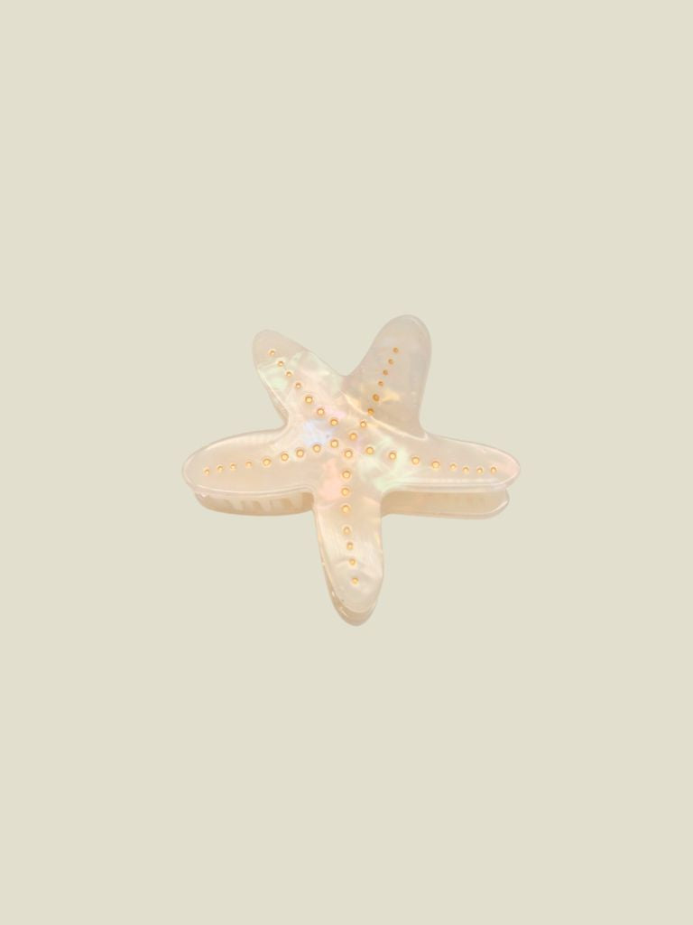 Hair Clip Karin Starfish White