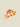 Hair Clip Orange Checkered