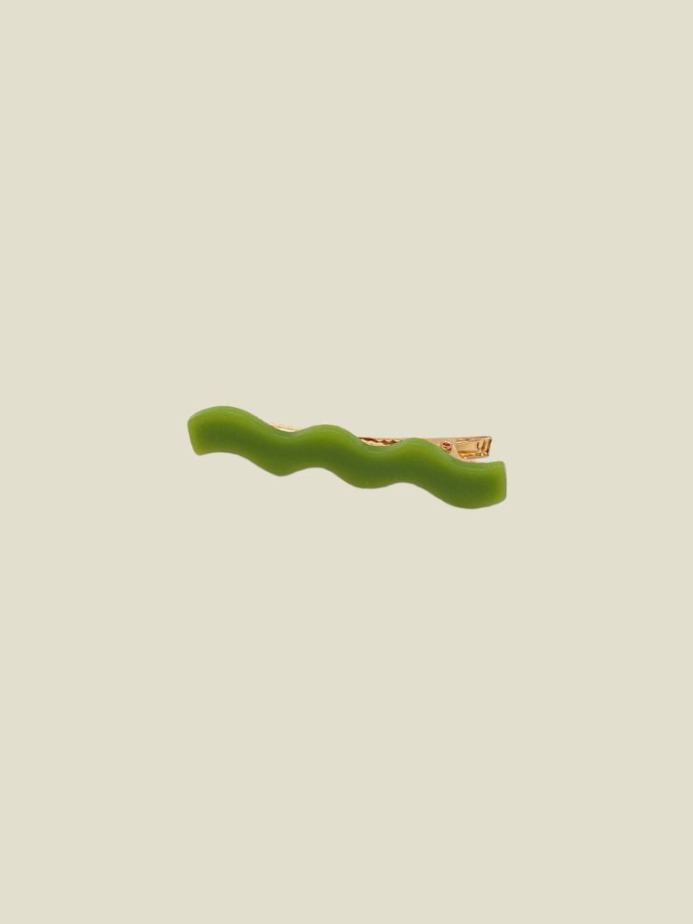 Hair Clip Wavy Dream Green