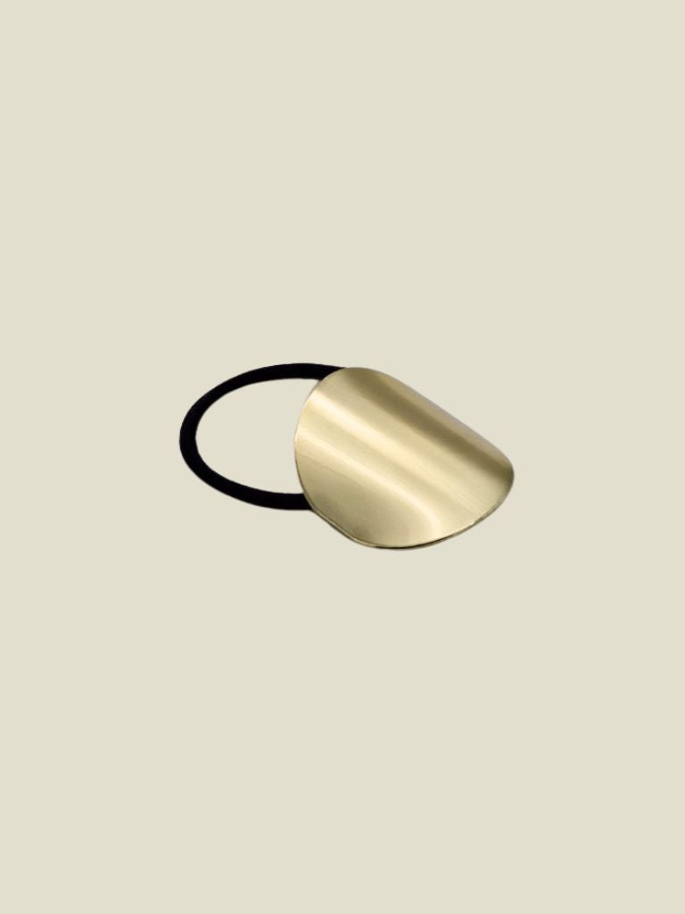 Hair Elastic Pony Cuff Circle Gold
