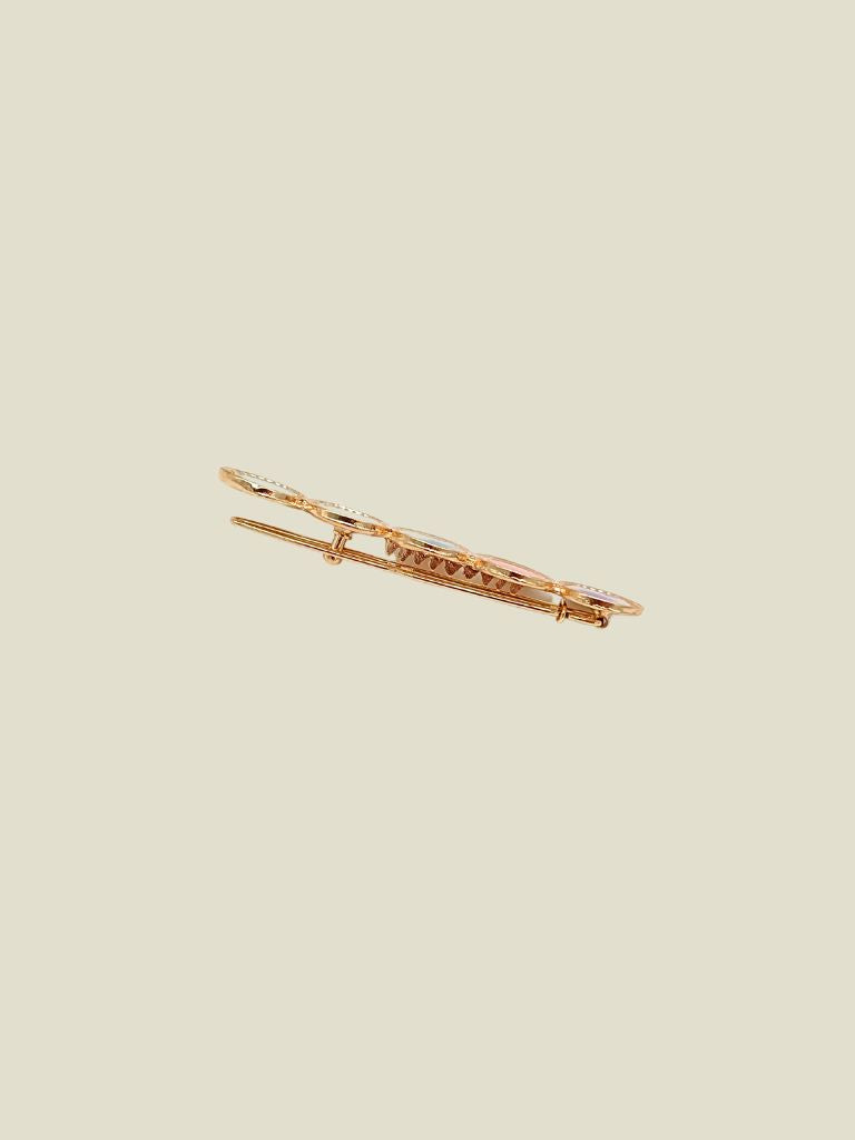 Hair Pin Colorful Rounds Gold