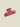 Hair Clip Glitter Stripe Red