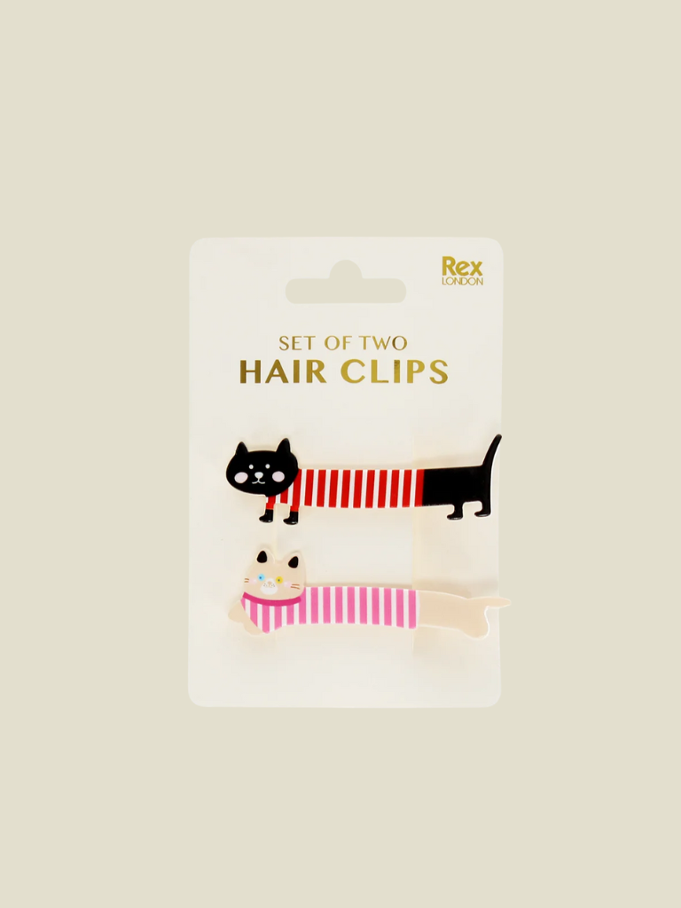 Hair Clips Kids Cats (Set Of 2)