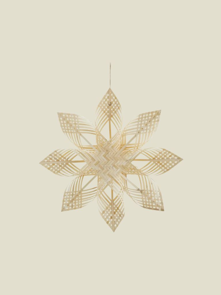 Hanging Bamboo Star Natural