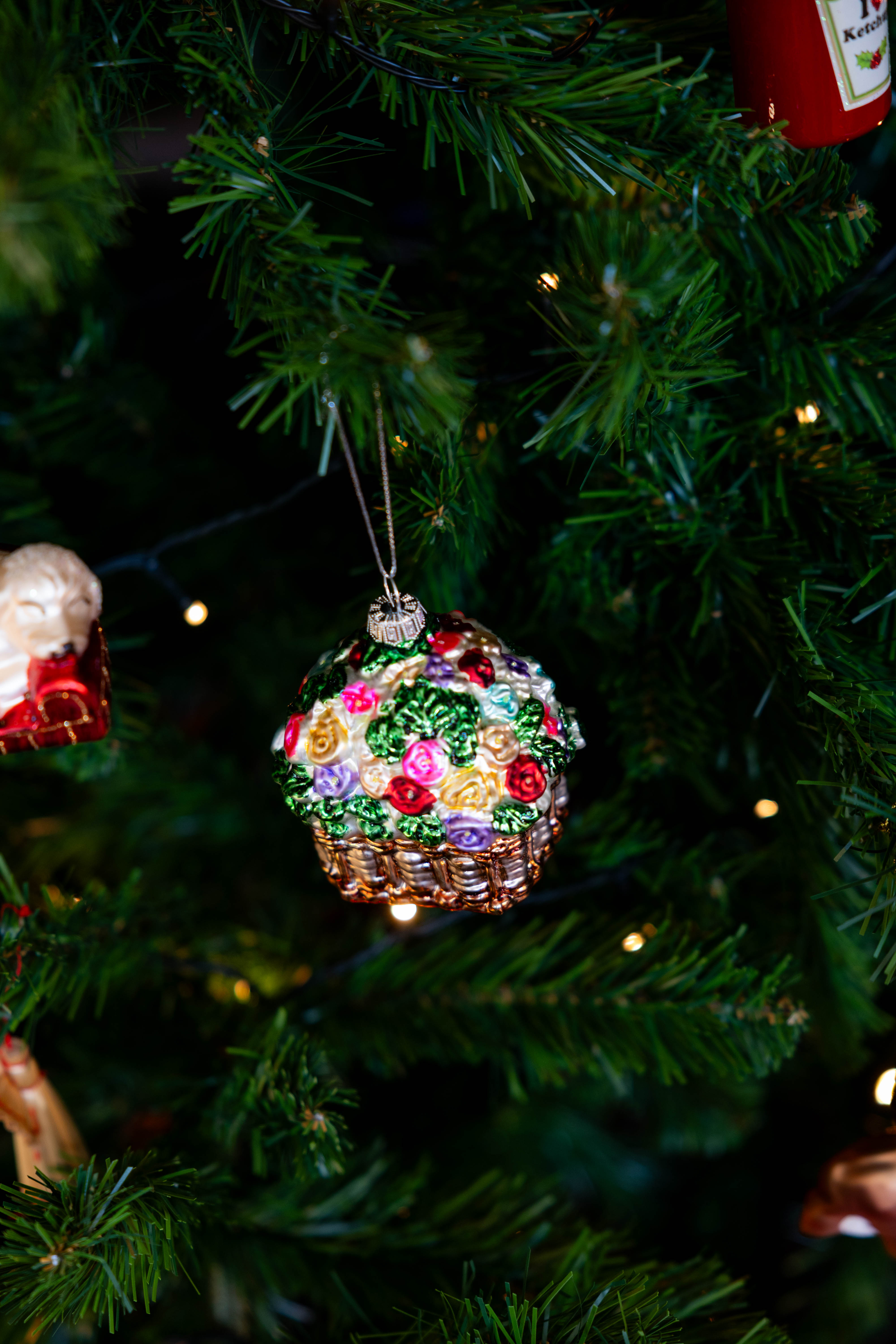 Ornament Flower Basket