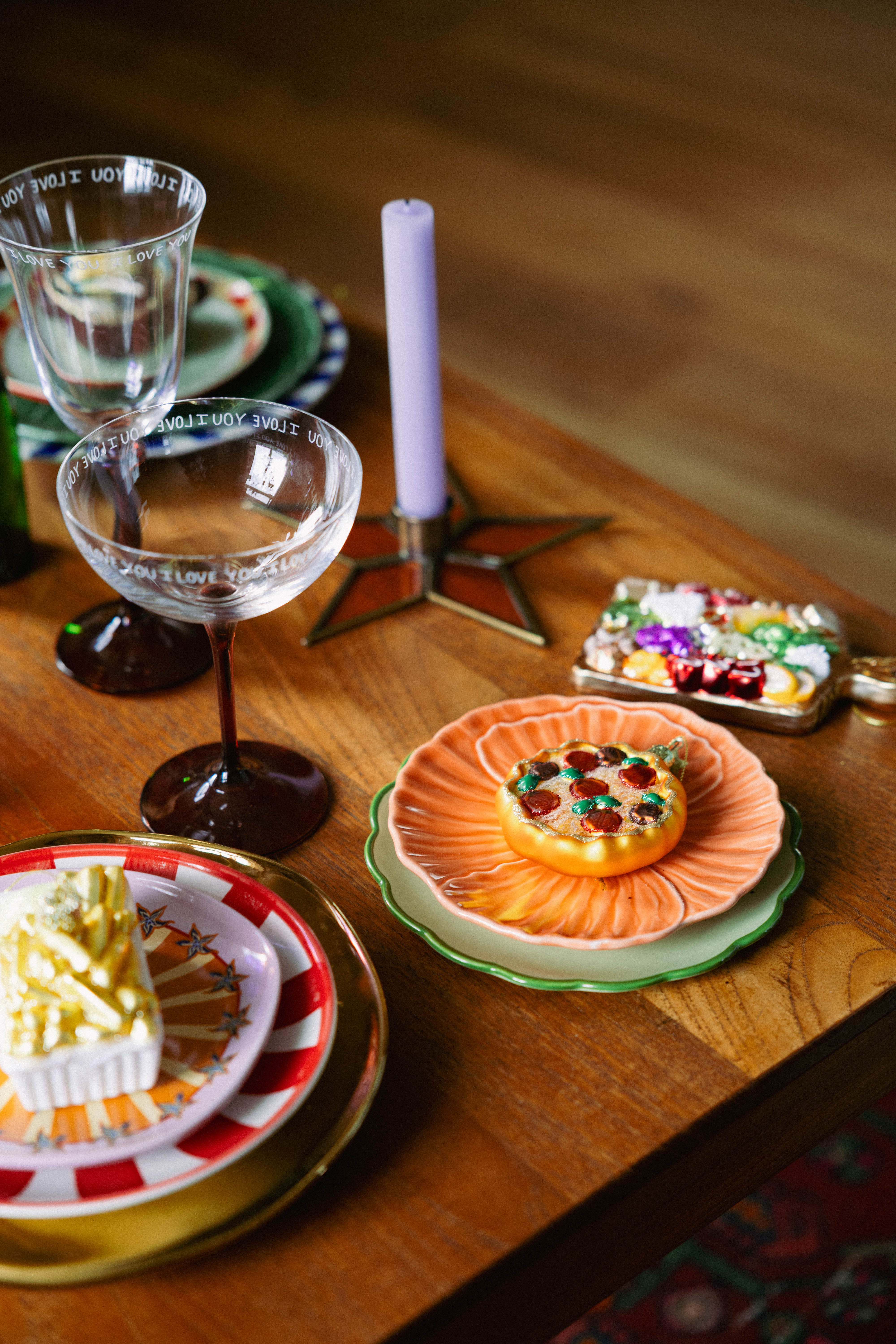 Ornament Multi Colored Pizza