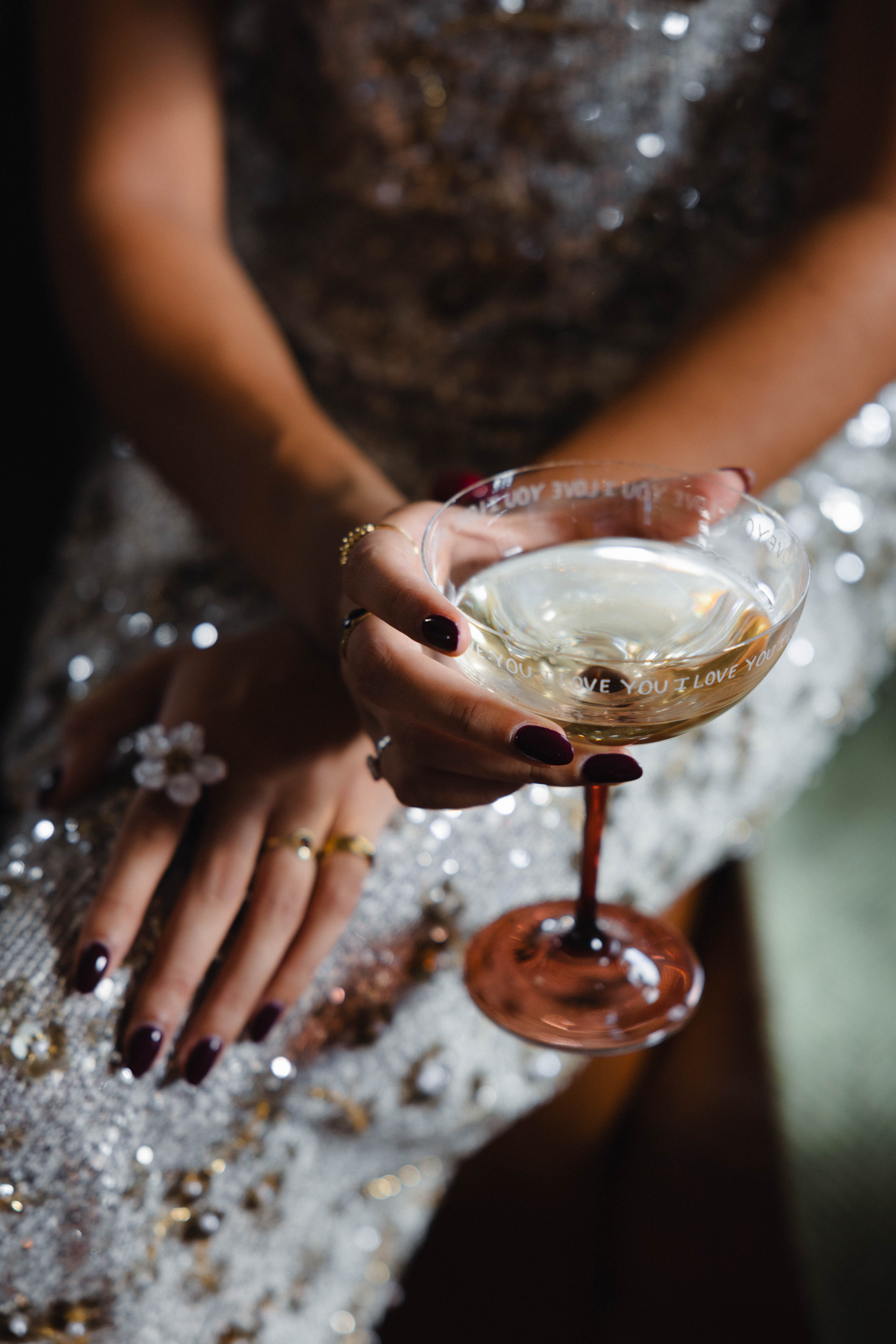 Champagne Glass I Love You