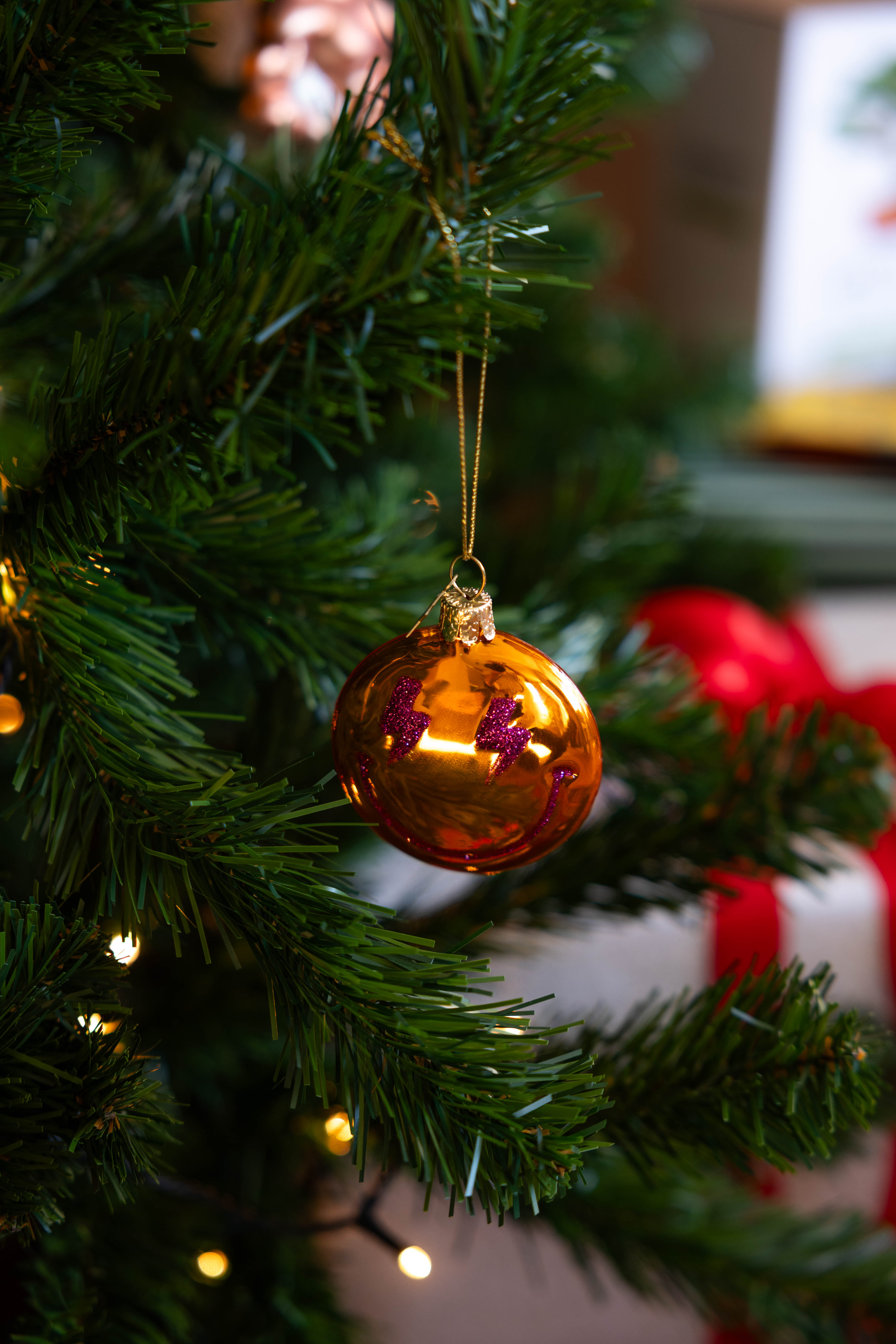 Ornament Orange Smiley